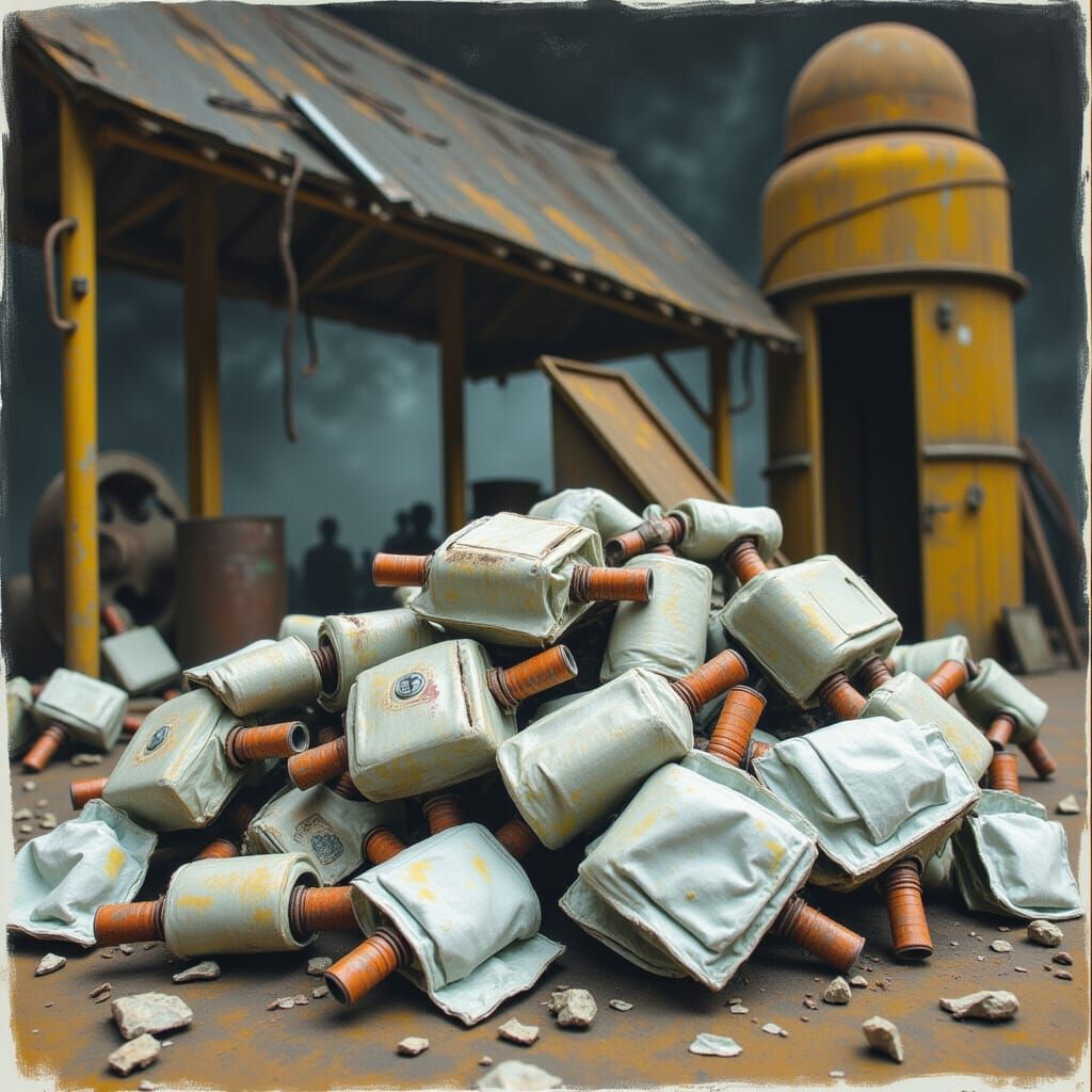 Stinky Diaper Pile Baking in the Sun