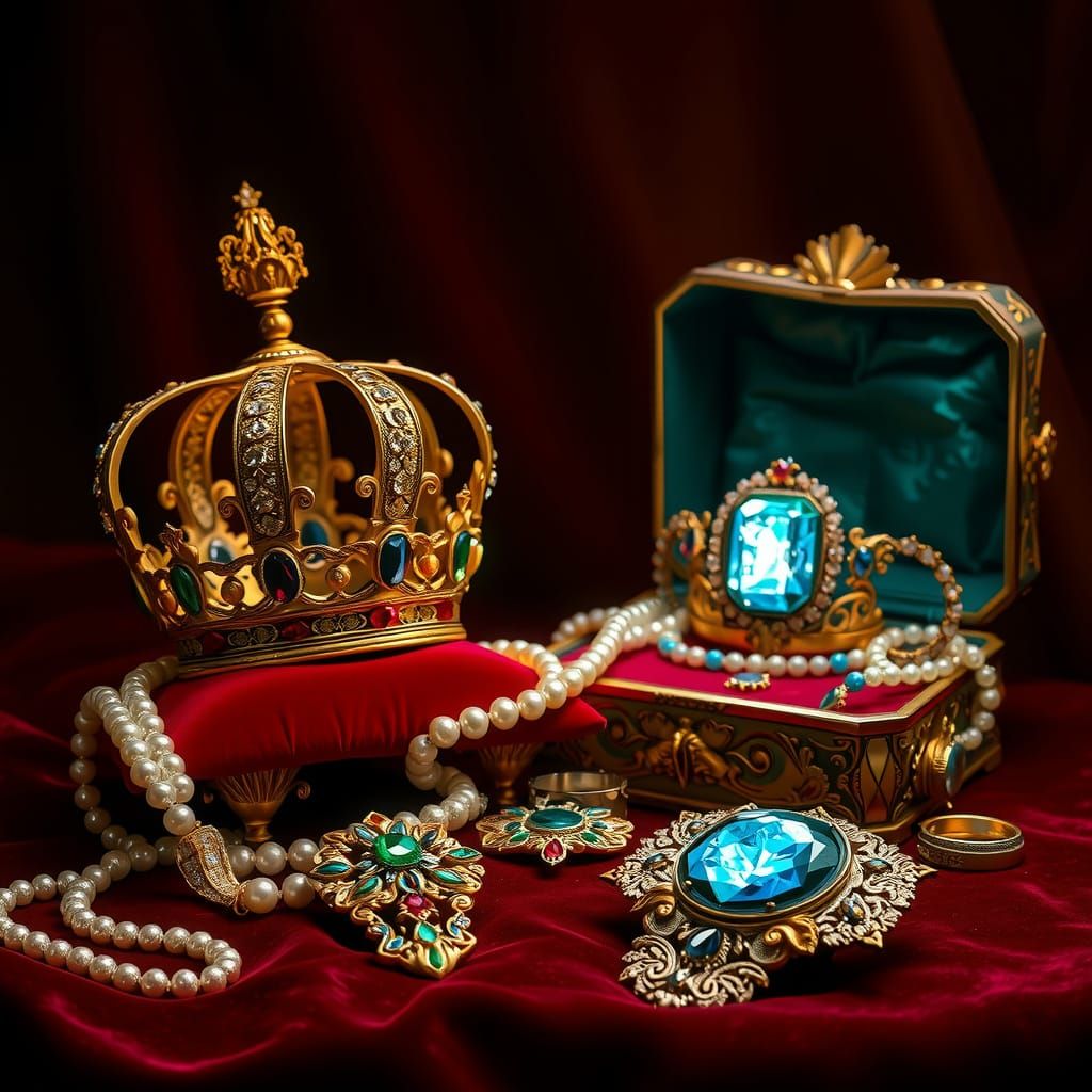 Luxurious Treasure Trove in Ethereal Light