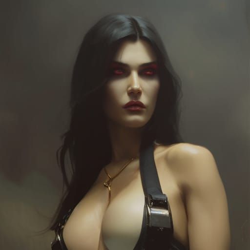 Heartbreaker Character Portrait in Sinister Fantasy Art