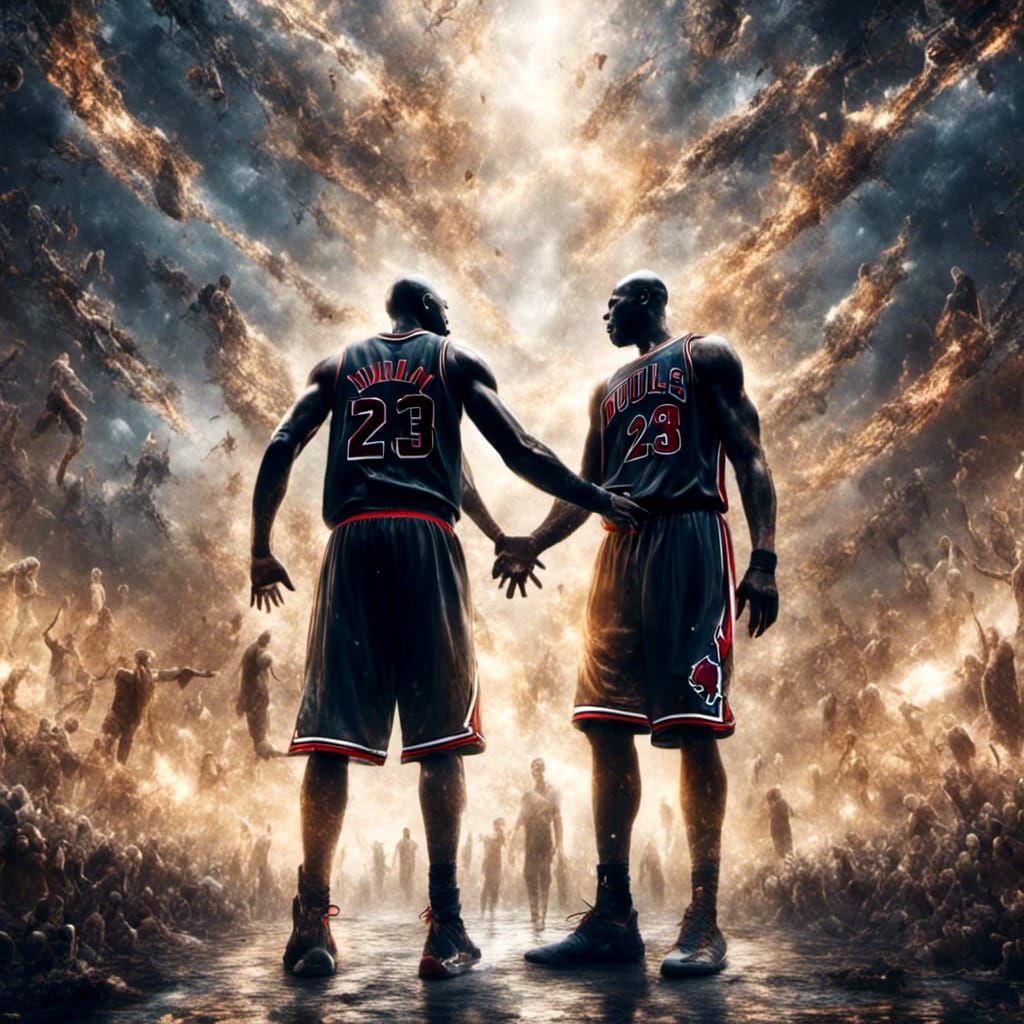 Kobe and Jordan: A Heavenly Meeting