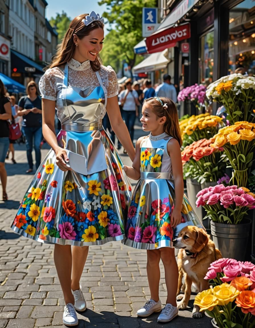 Mothers and Daughters in See-Through Plastic Dresses