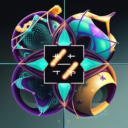 Abstract Symmetrical Structure with Ethereal Glow