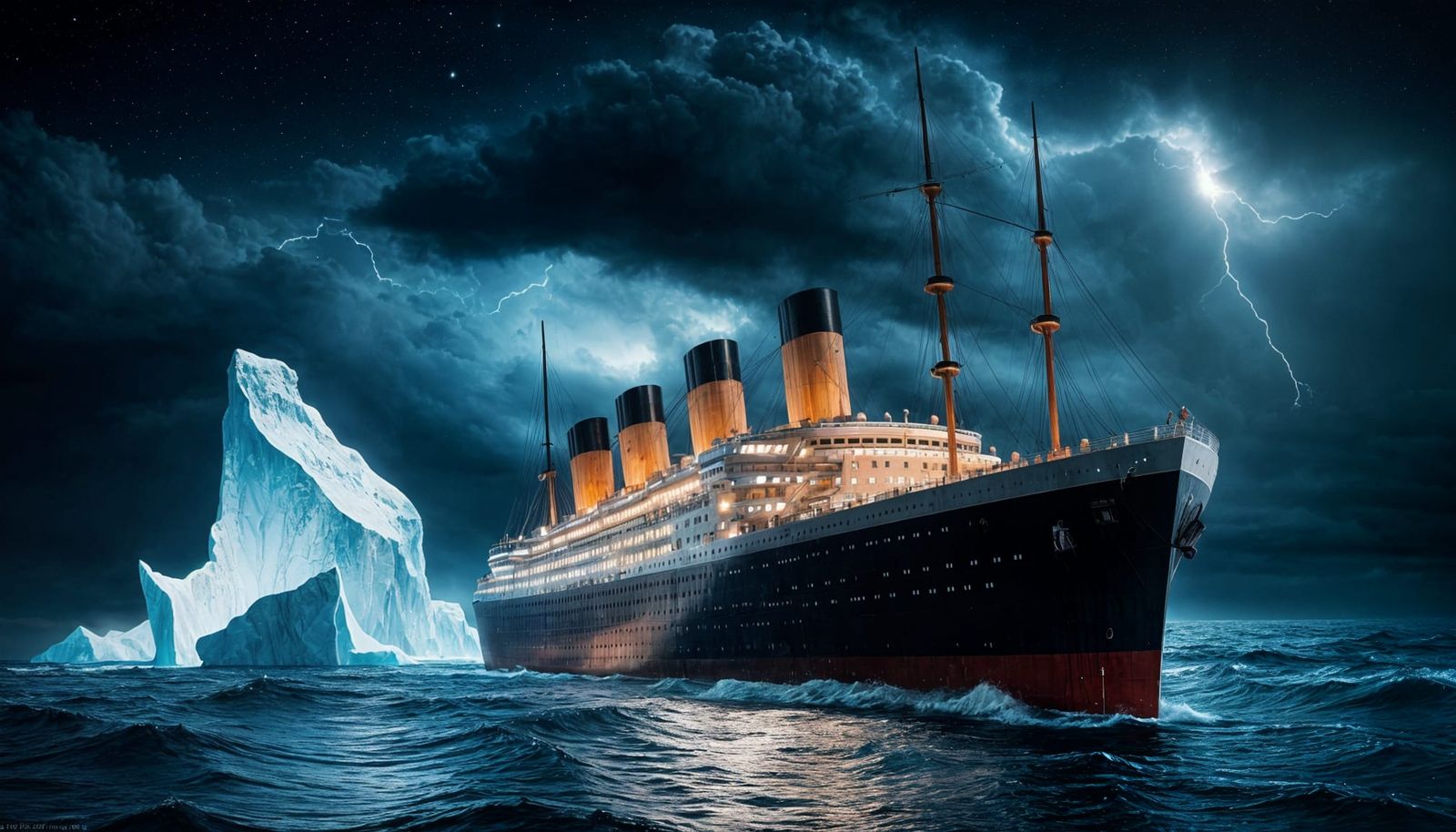 Titanic missing the iceberg ... history changed❕😌