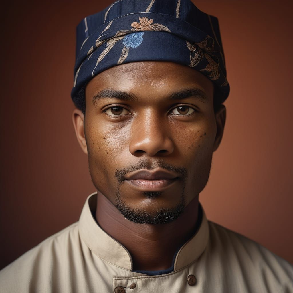 Realistic Digital Portrait of a Friendly Restaurant Owner