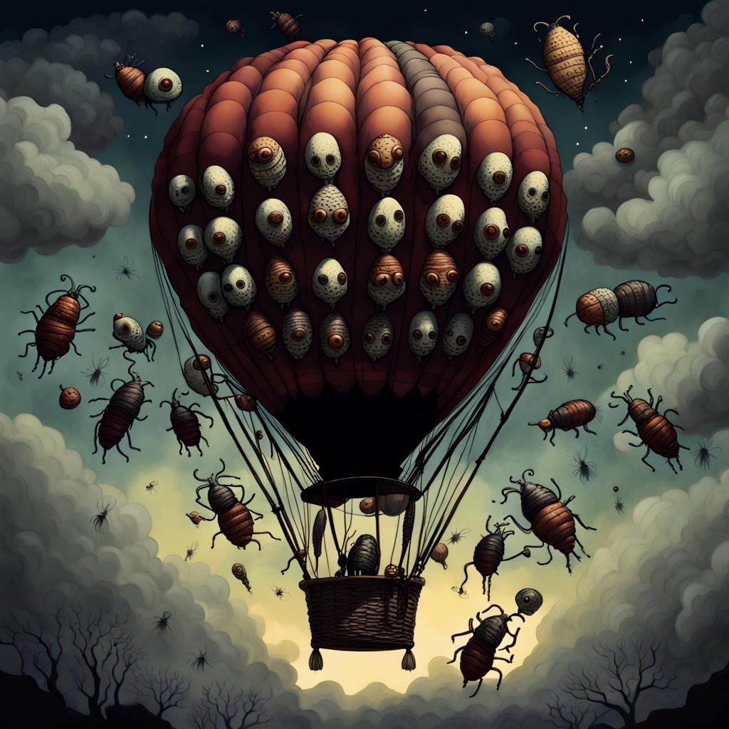 Creepy, Gross Hot Air Balloon for Halloween