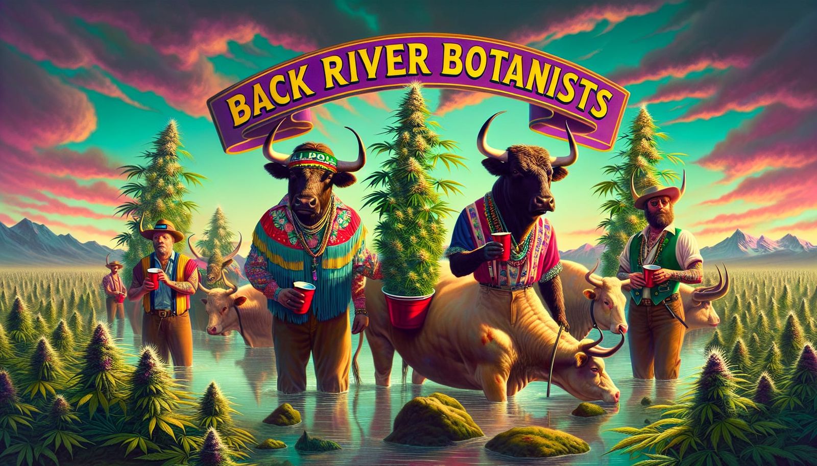 Back River Botanists: Hippie Bulls in a Cannabis Marsh