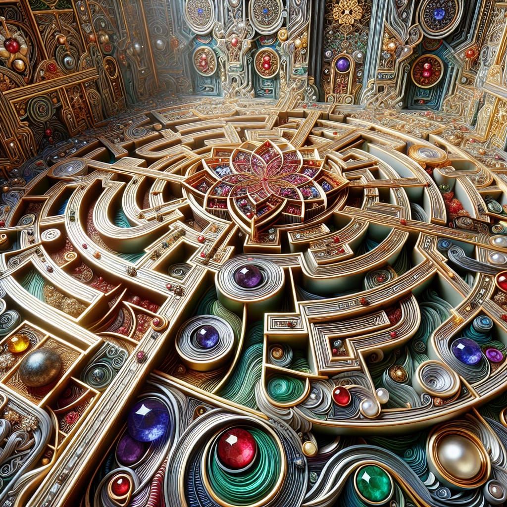 Celtic maze MC Escher Giuseppe Arcimboldo