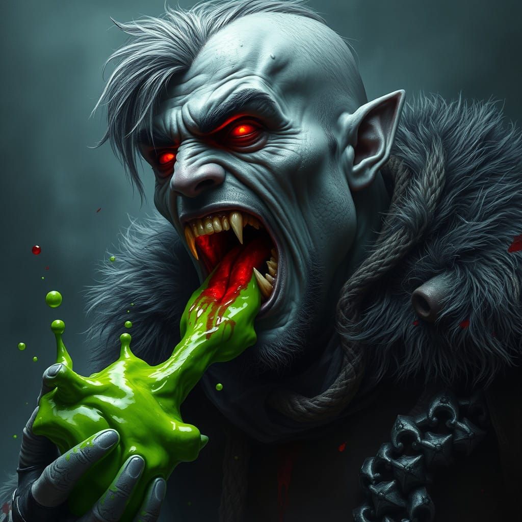 Tormented Nordic Warrior in Corrupted Flesh