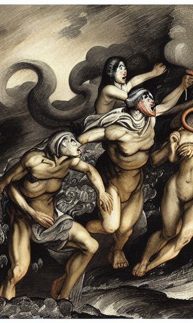 Cerberus in Dante's Inferno: Hogarth and Patrick Style