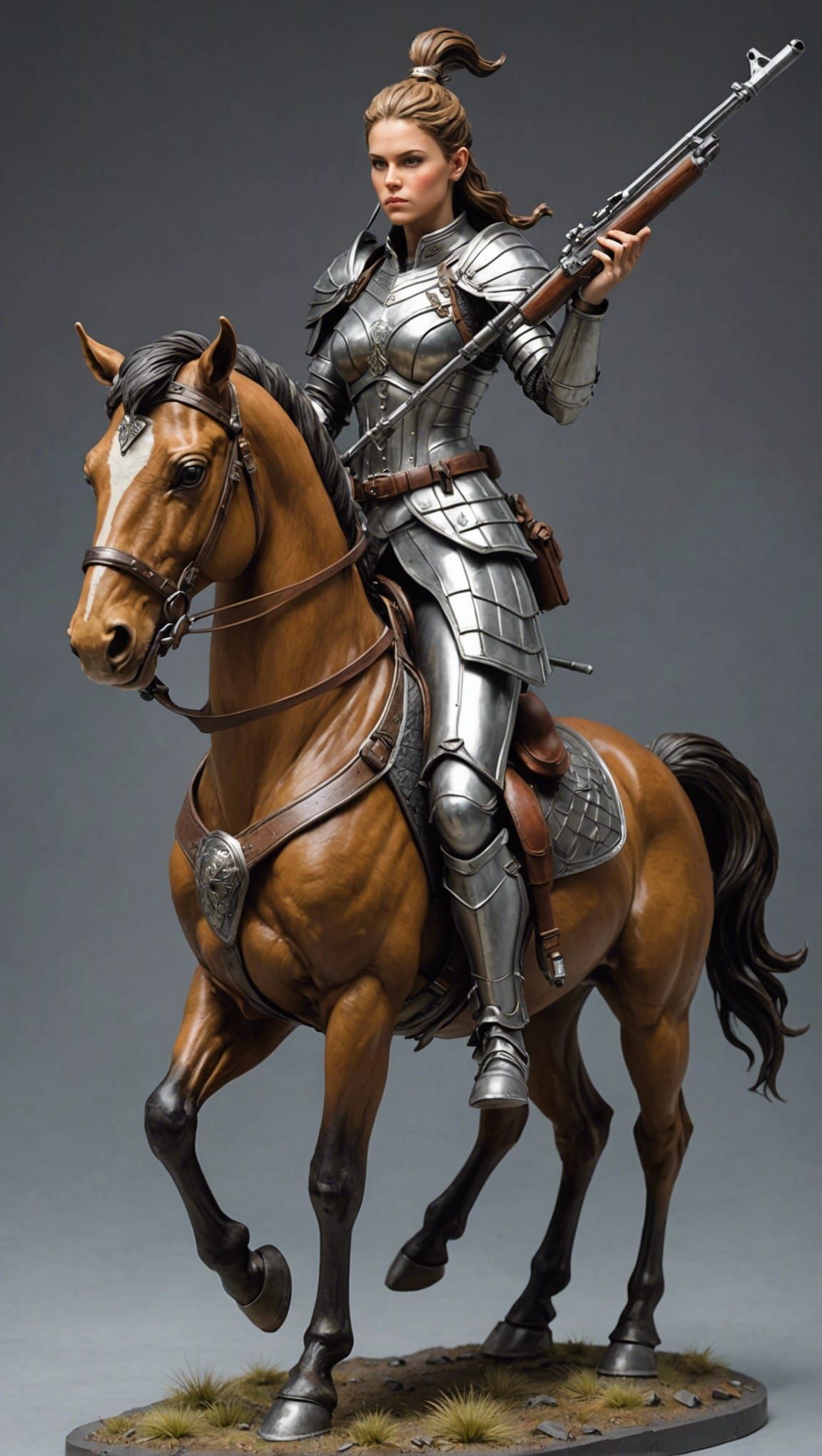 Female Centaur Soldier in Armor