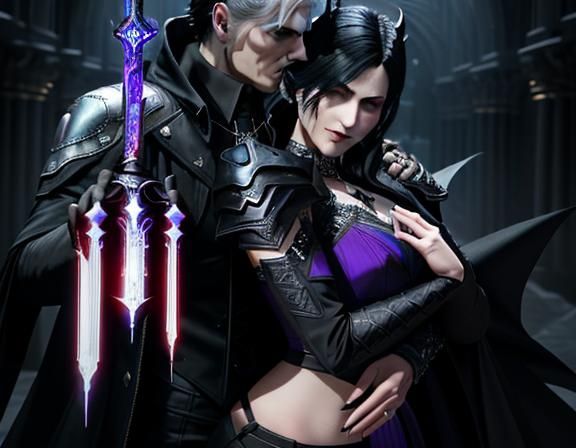 Eldritch Goddess Nyarlathotep and Vergil Kiss