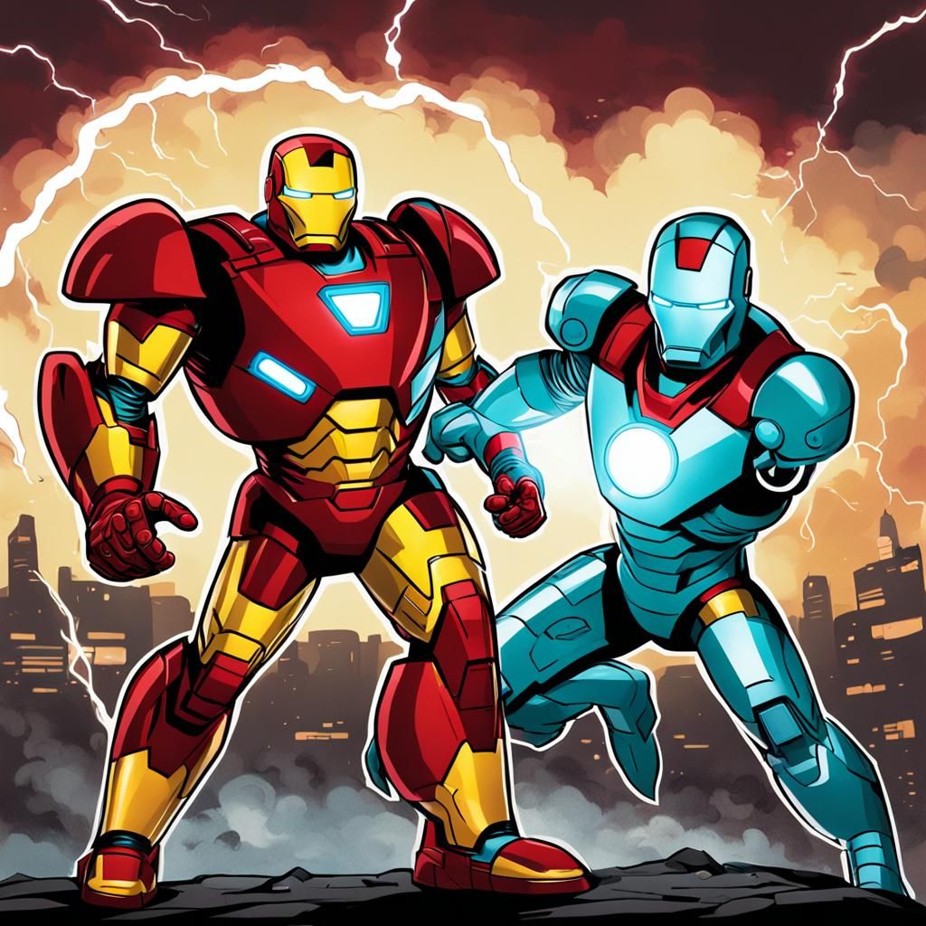 Perry the Platypus as Iron Man in Storm