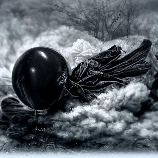 Sinister Funeral: Detailed Horror Painting