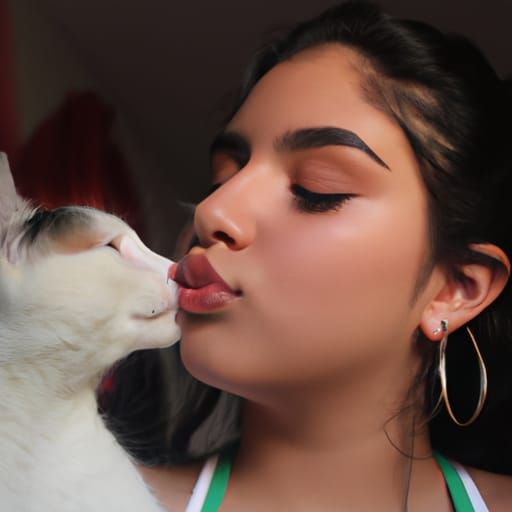 Cat kiss