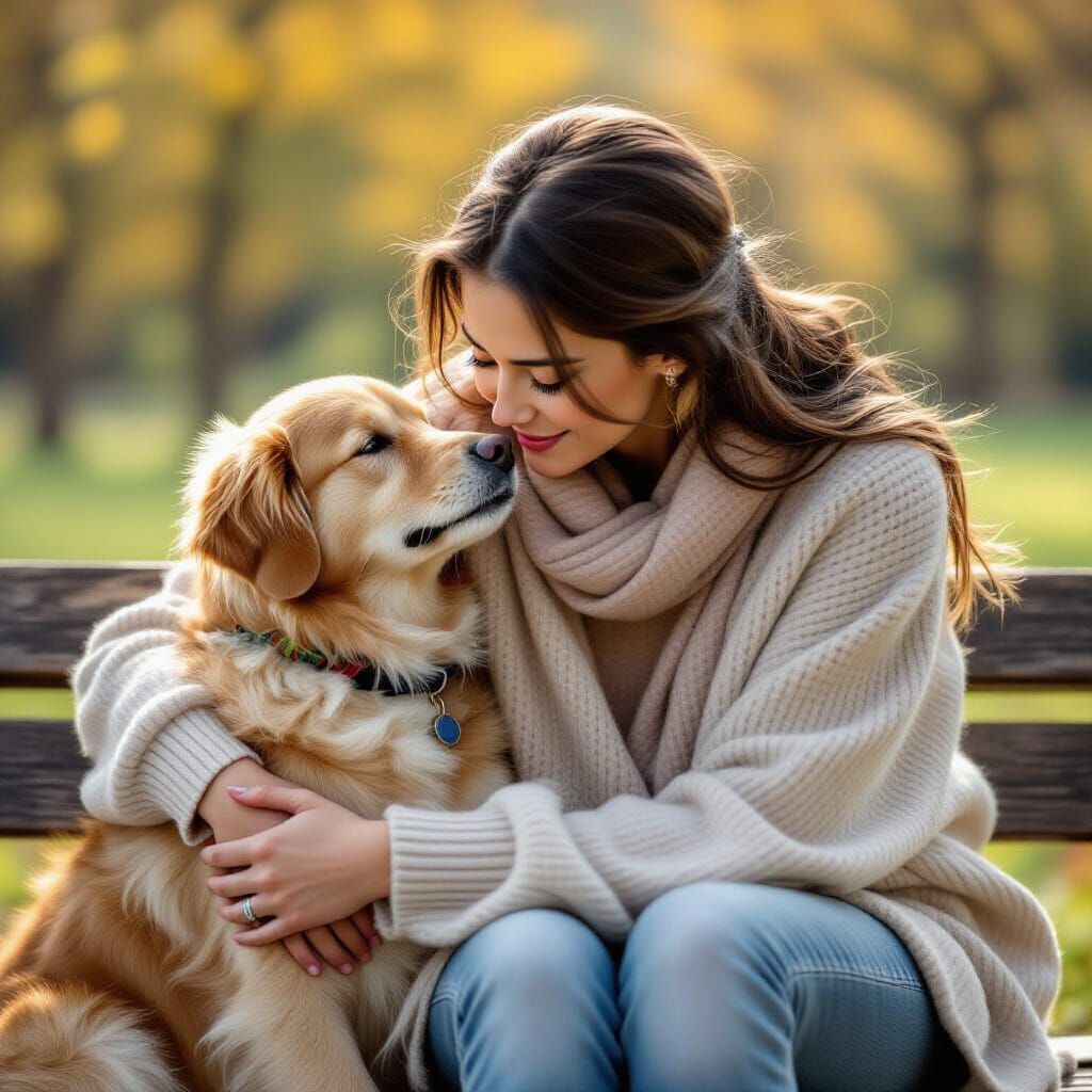 Tender Moment Captured in AI Art