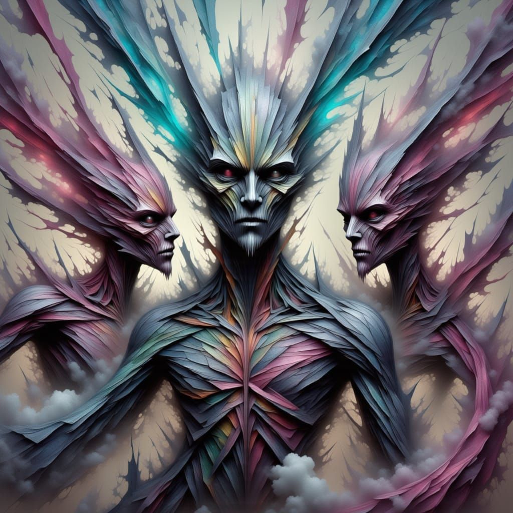 Three Celestial Muses Descend from the Sky