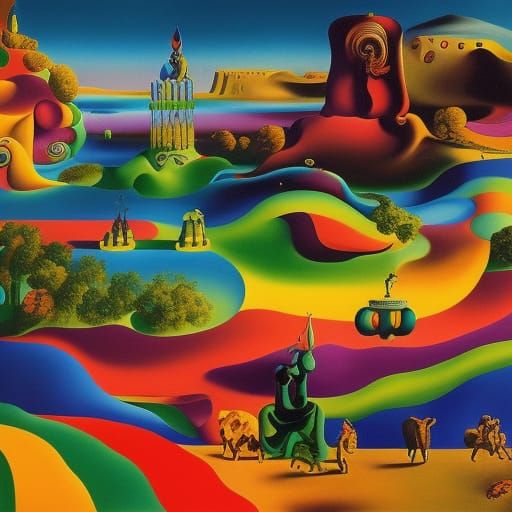 Surreal Candyland Inspired by Salvador Dali