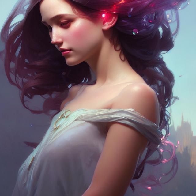 Detailed Portrait of a Beautiful Princess