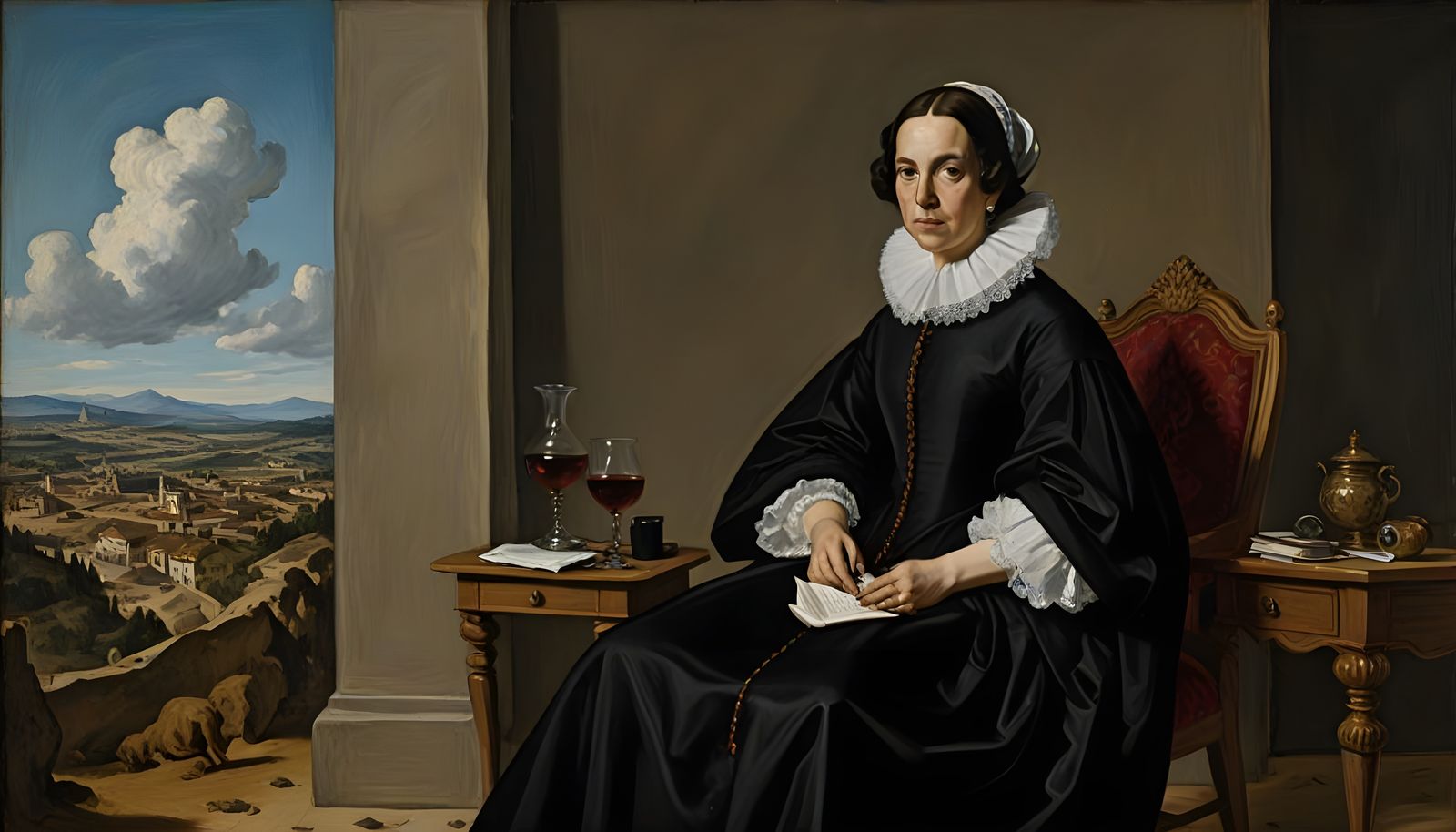 Baroque Masterpiece in Oil Painting Style