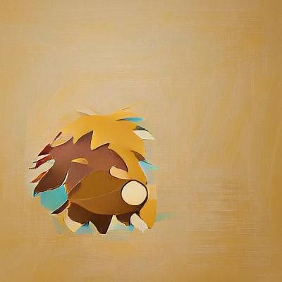 Abstract Minimalist Bidoof Illustration