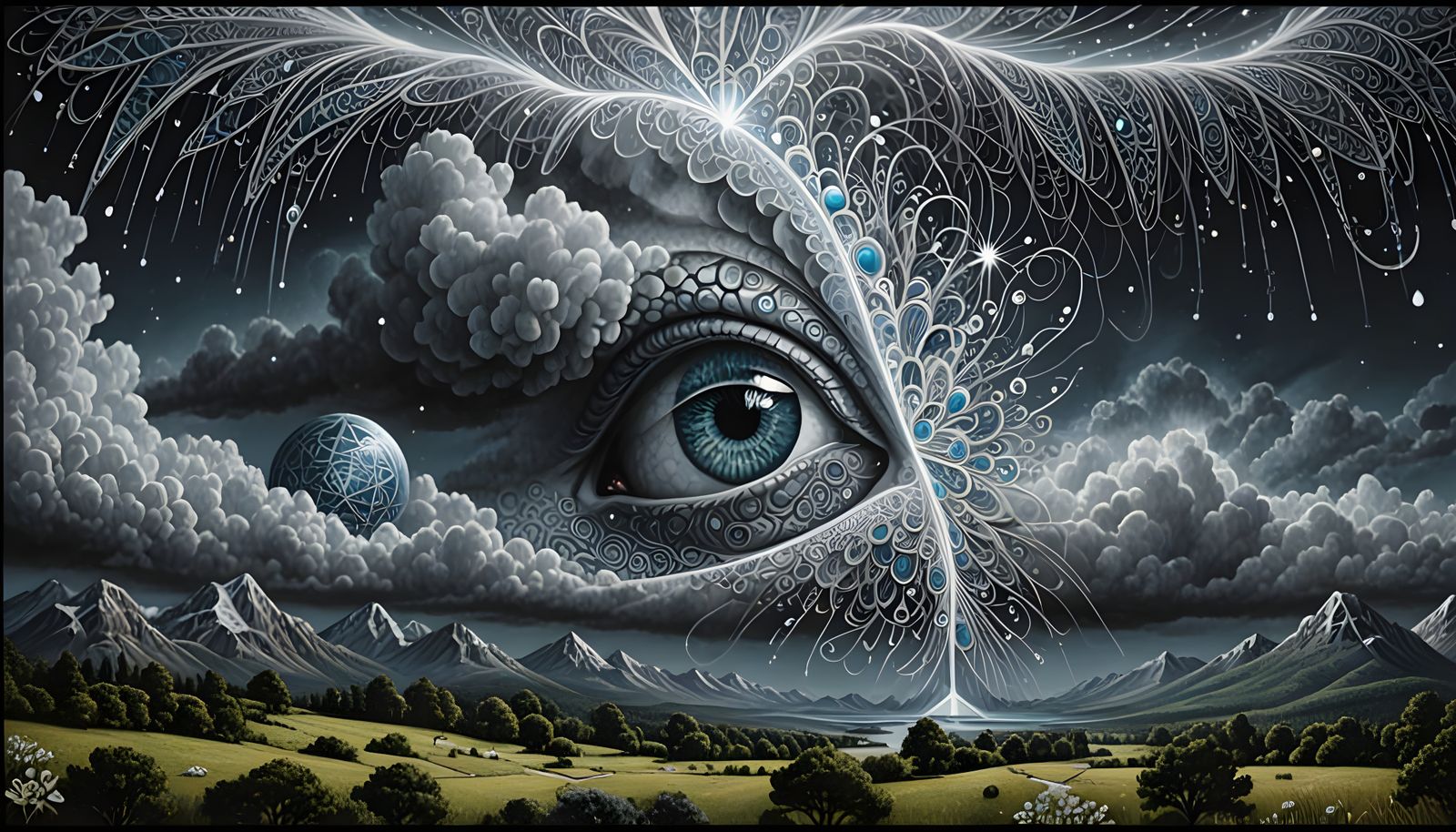 Sacred Geometry Meets Quantum Zentangle in Hypnotic Fractal....