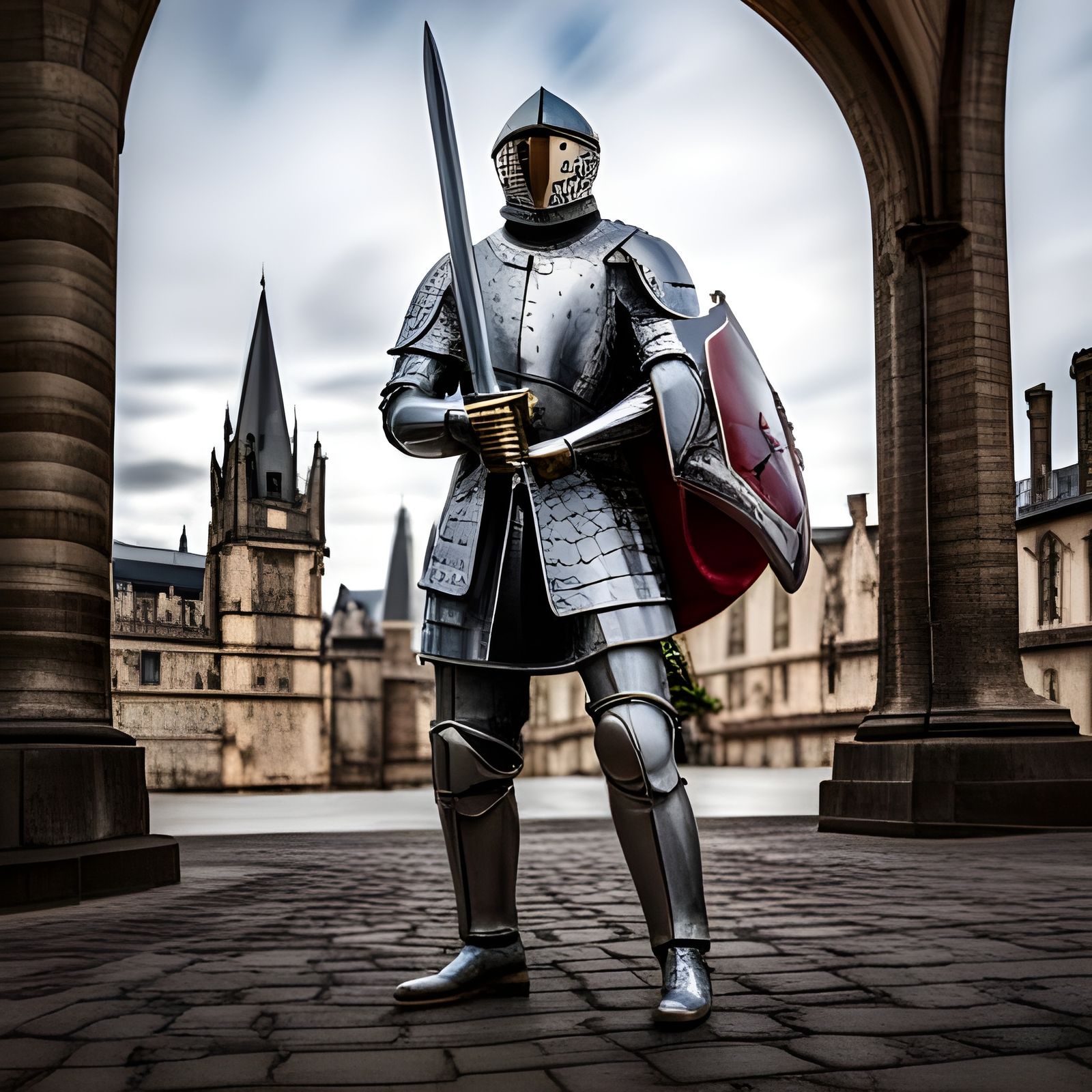 Chrome Knight: Medieval Armor, Futuristic Style