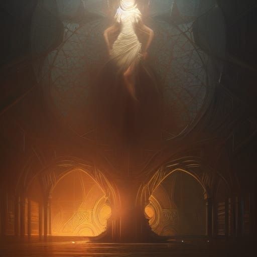 Dark Fantasy Optical Illusion in 8K Resolution