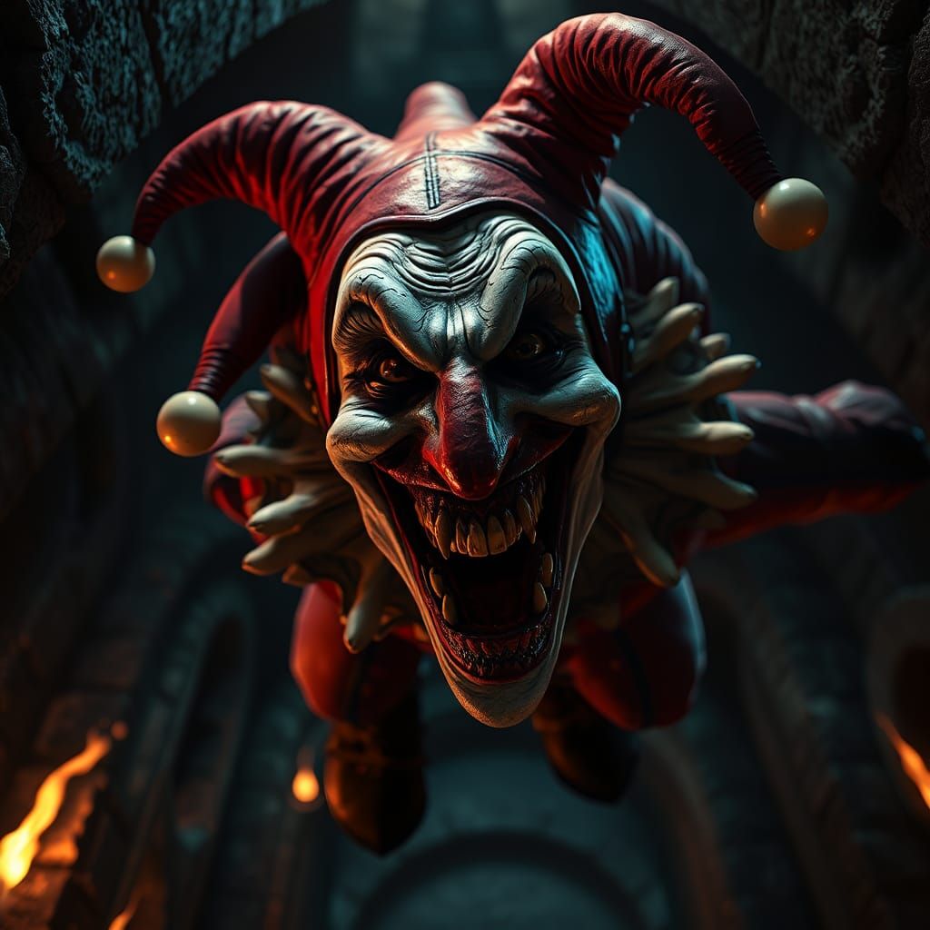 Medieval Jester Heckling in King's Dungeon