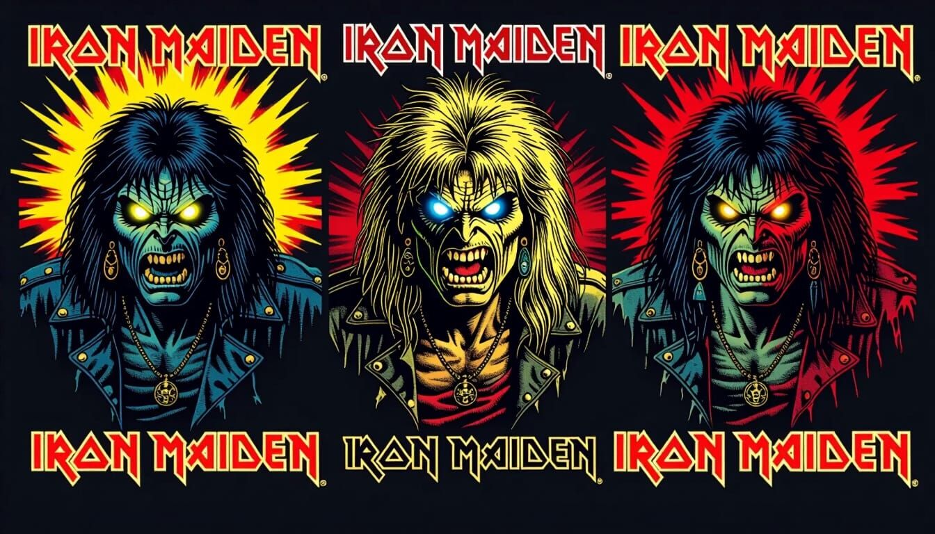 Eddie the Head, or just Eddie.. Iron Maiden Art