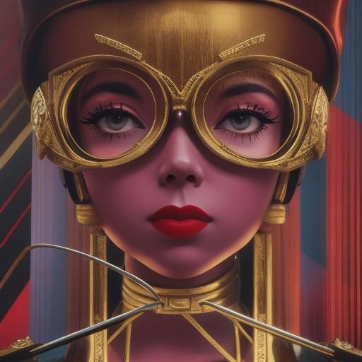 Dramatic Portrait of a Woman in Classic Hollywood Style