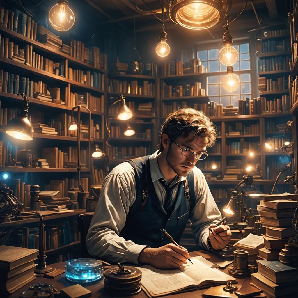 Klaus's Mystical Laboratory: A Study in Light and Curiosity