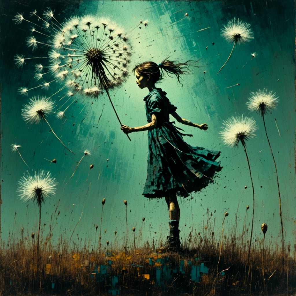 Blowing Dandelion Seeds into the Wind