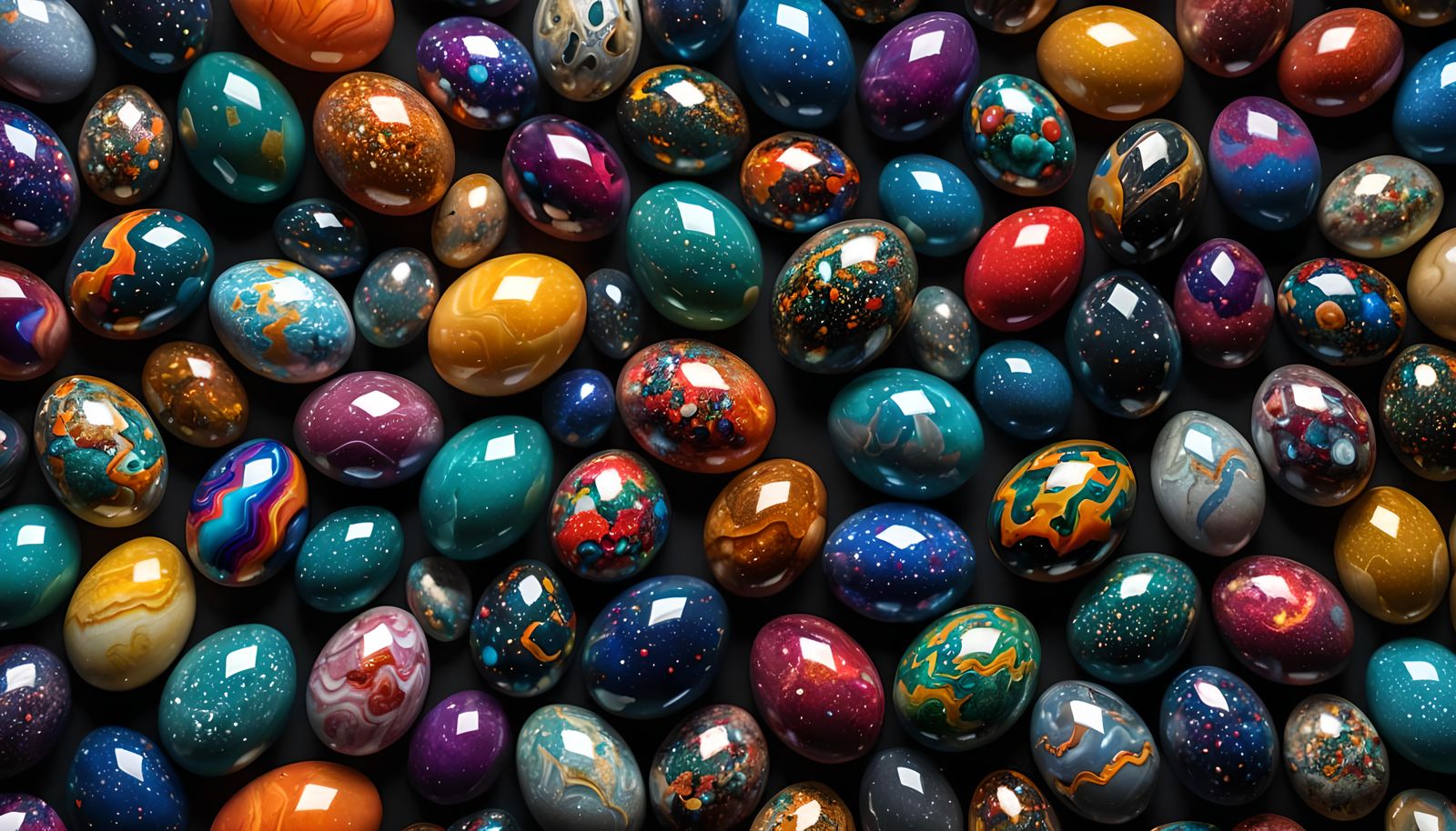 Quartz Crystal Eggs of the Universe in HDR