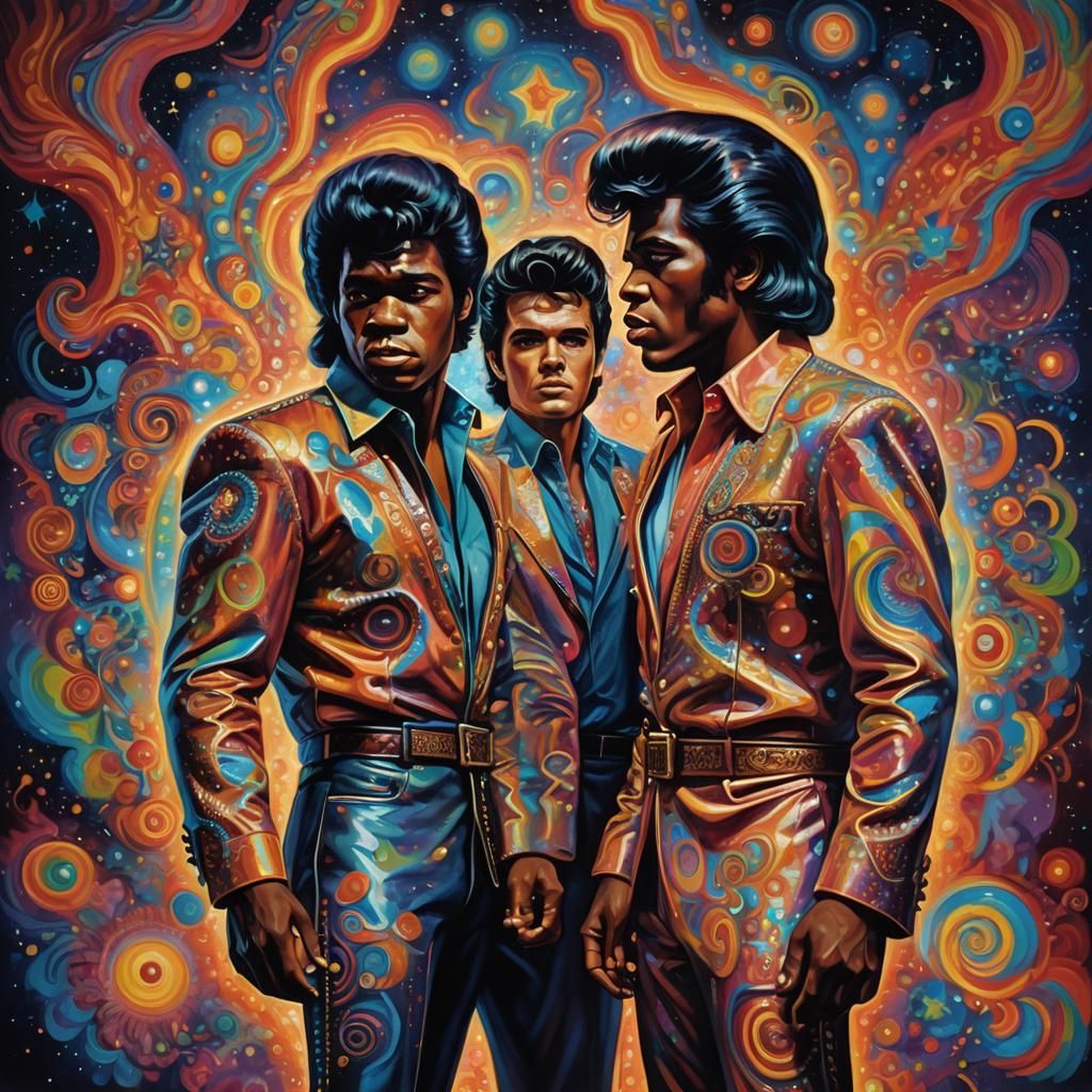 Psychedelic Surrealism: Cosmic Encounter of Musical Icons