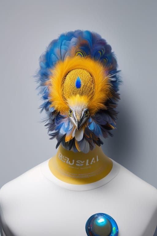 Detailed Overweight Bug-Humanoid in Dreamy 3D Art