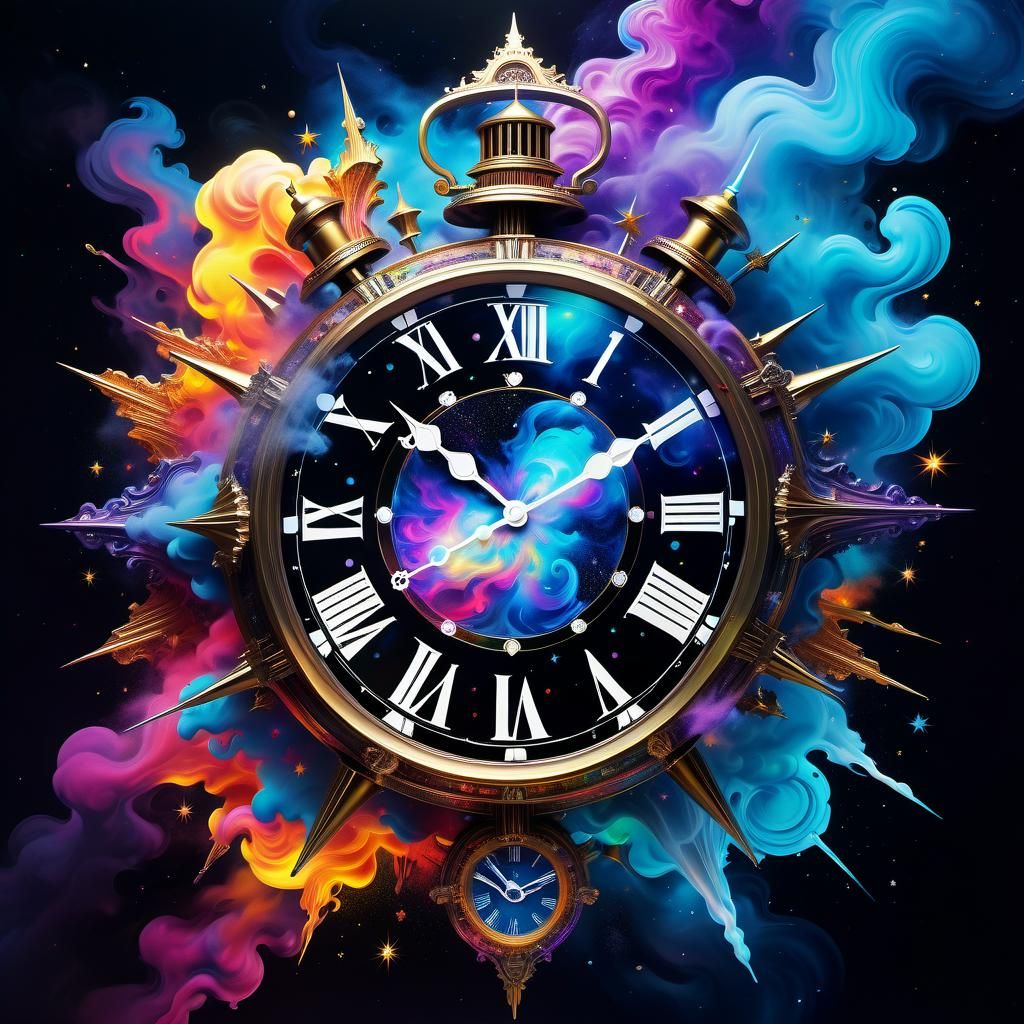 Time disappearing into space