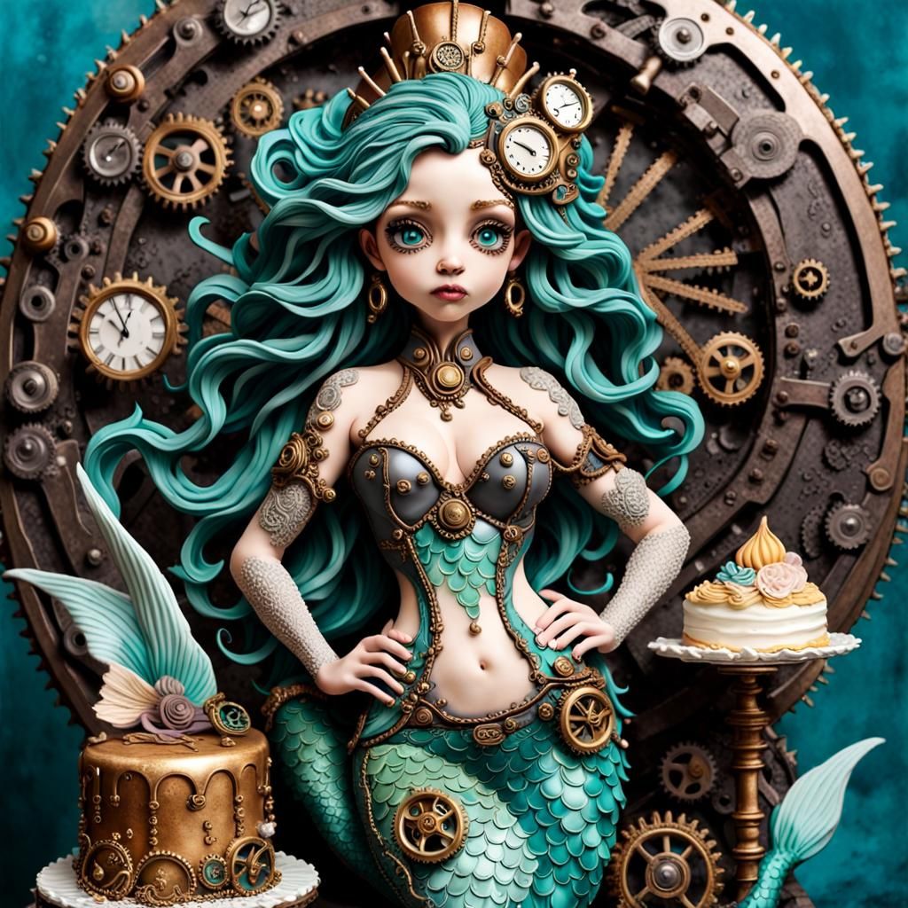 Aqualia Mermaid A Cake