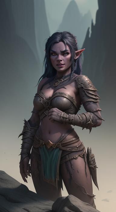 girl half orc 1