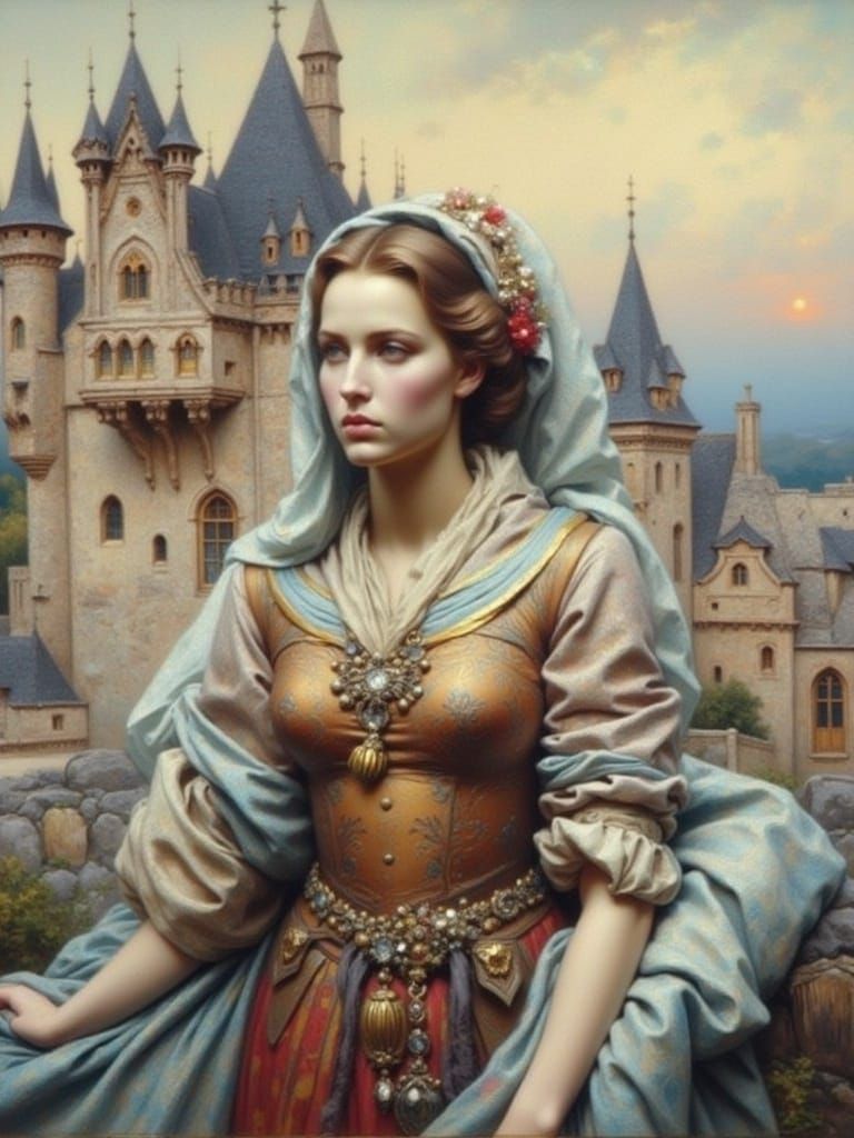 Golden Leaf Dust Portrait of a Couple