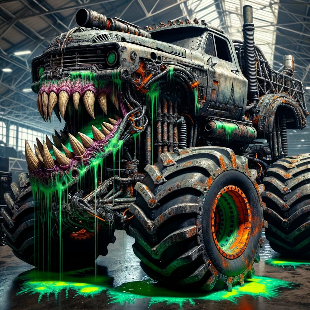 Terrifying Bio-Horror Monster Truck War Machine