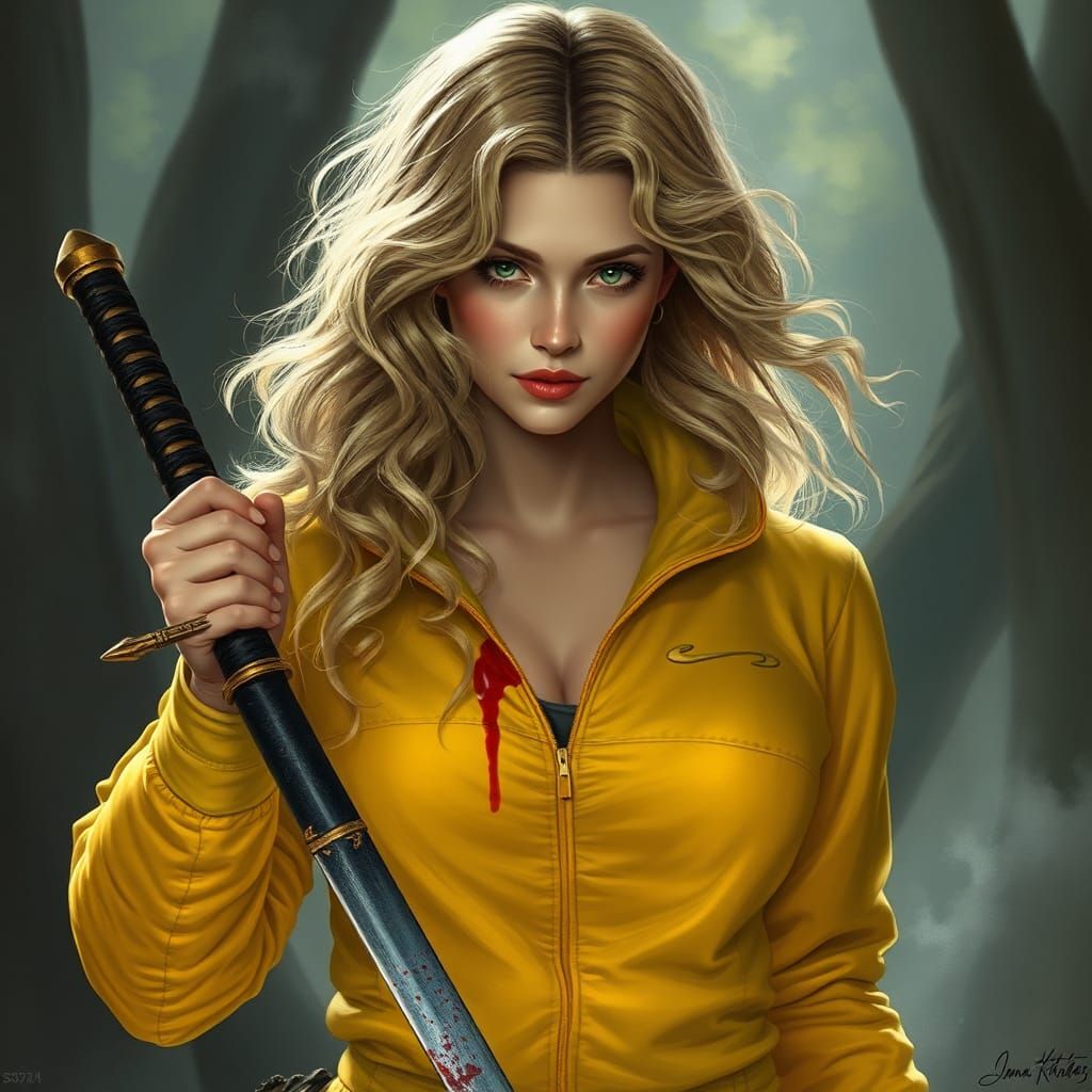 Uma Thurman as Gory Bride in Fantasy Style