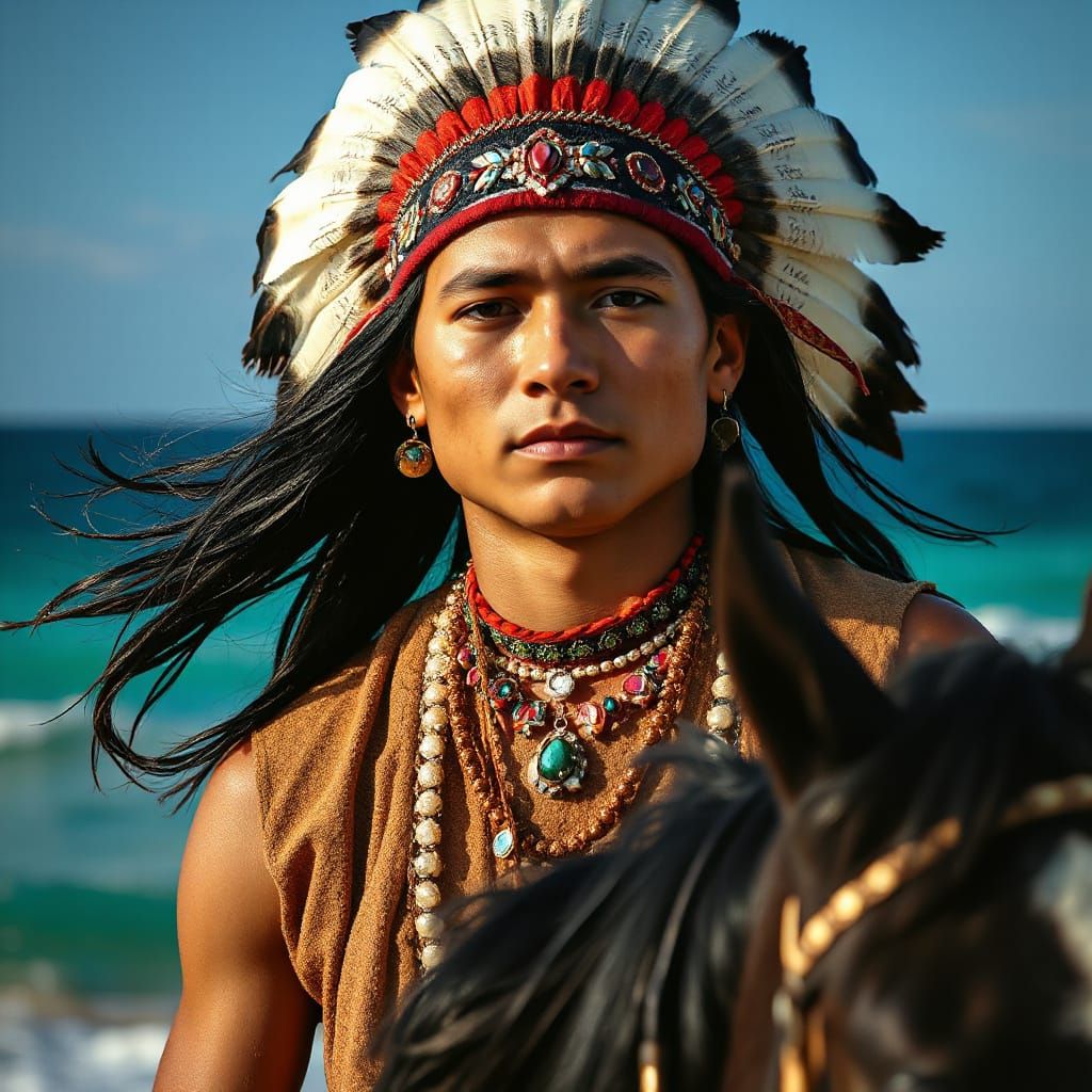 Portrait of a chief .