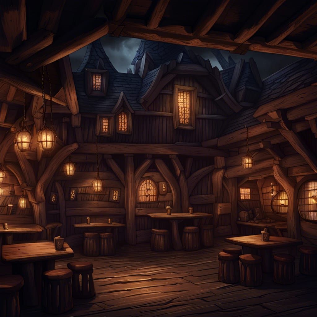 Dark fantasy tavern