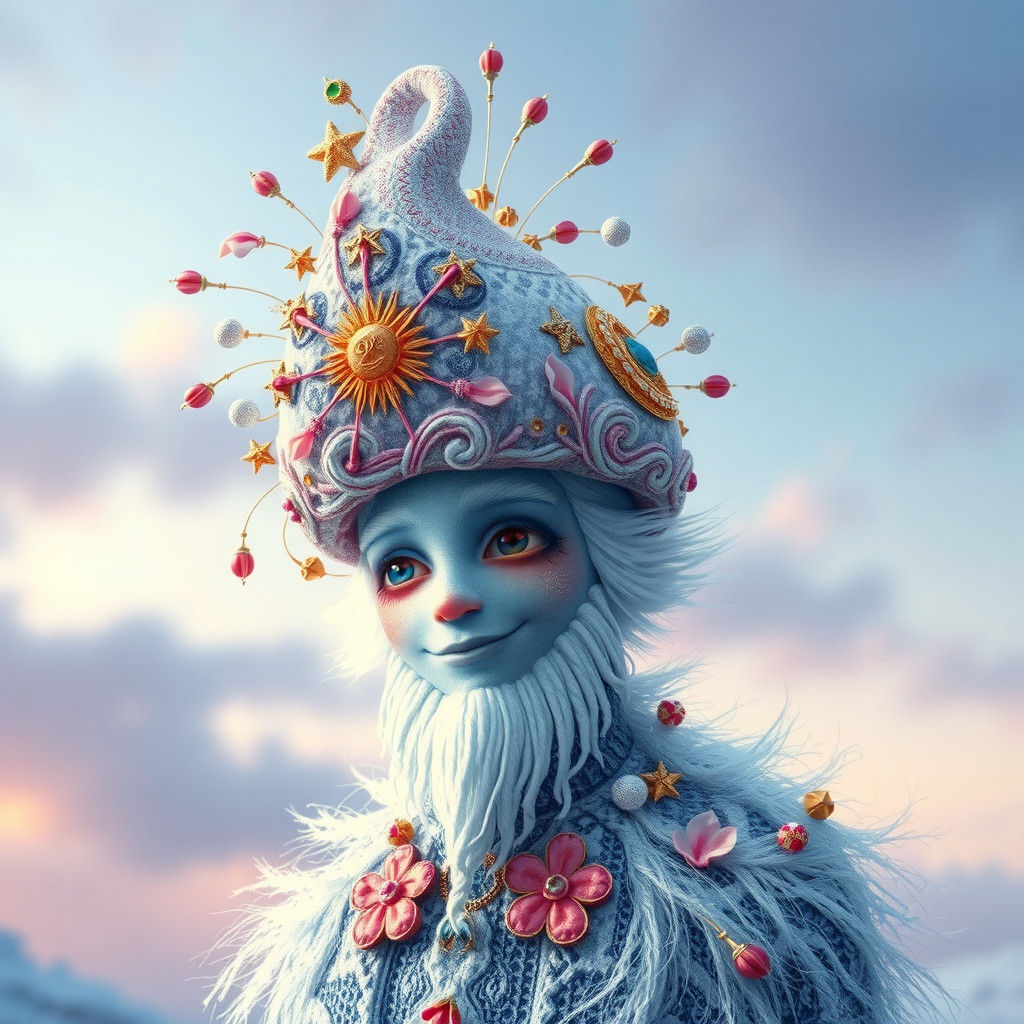 Jack Frost's Ethereal Hat: A Whimsical AI Art Creation