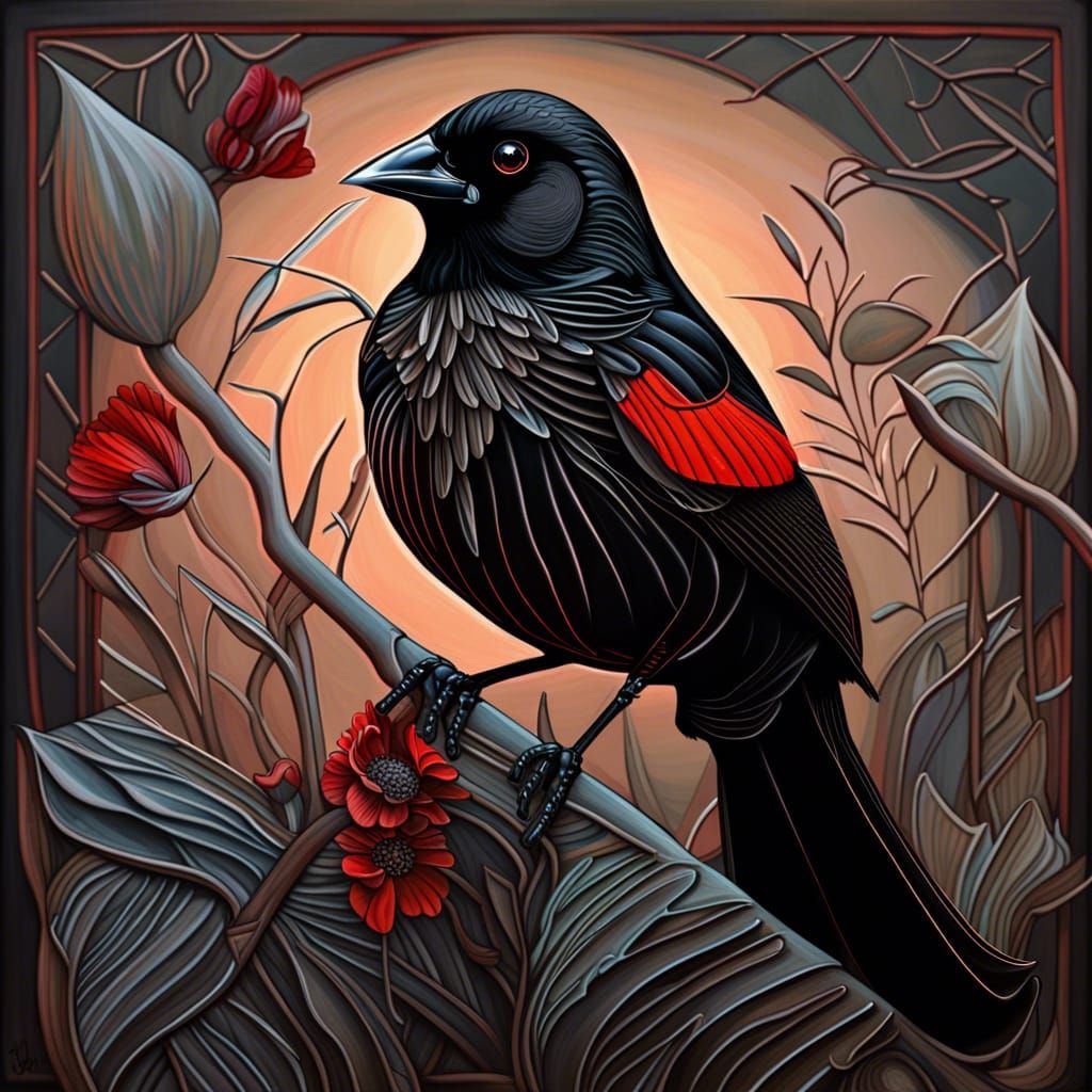 Red-winged blackbird
