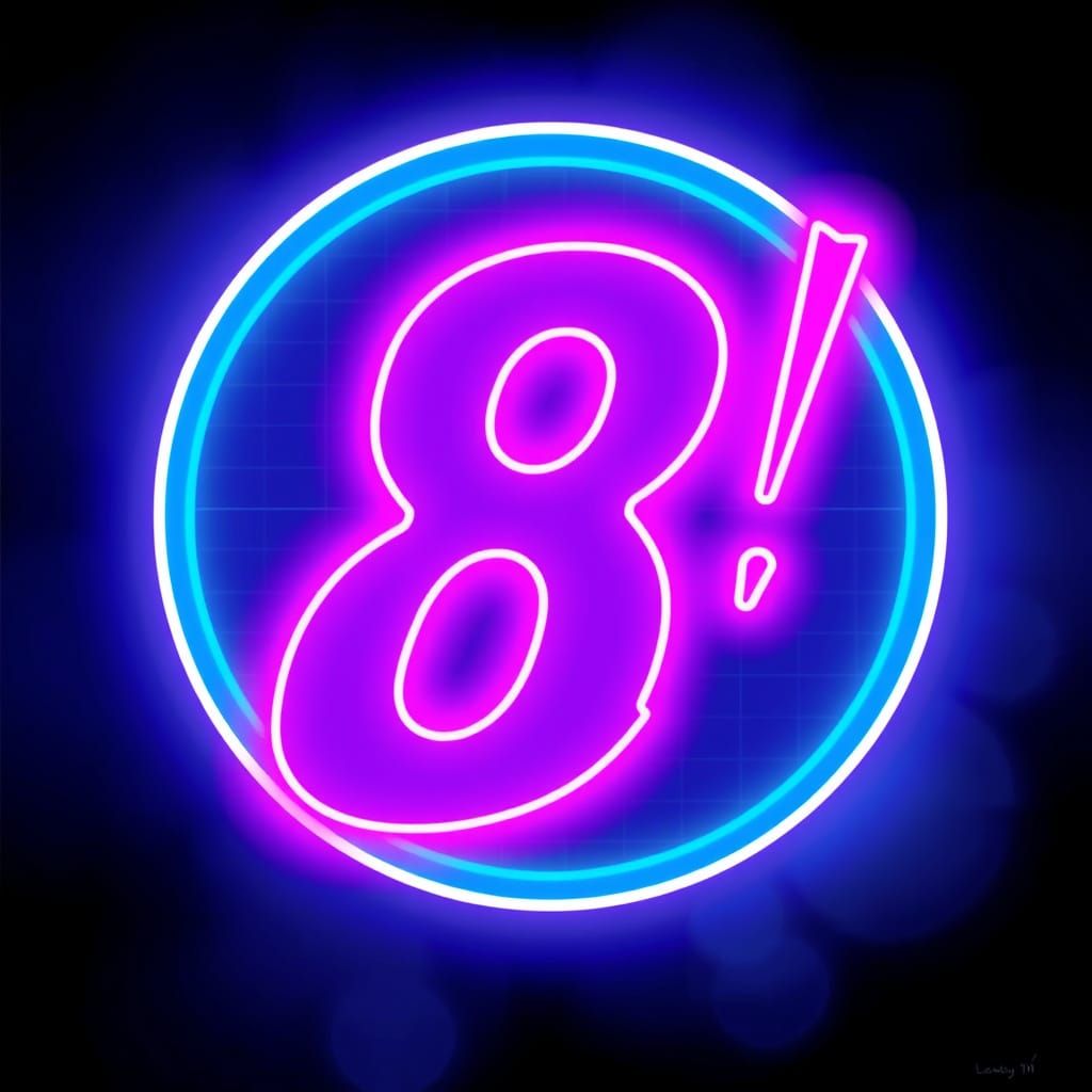 Neon Synthwave Number 8
