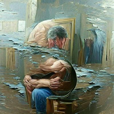 Depression: Oil Painting by James Gurney Style