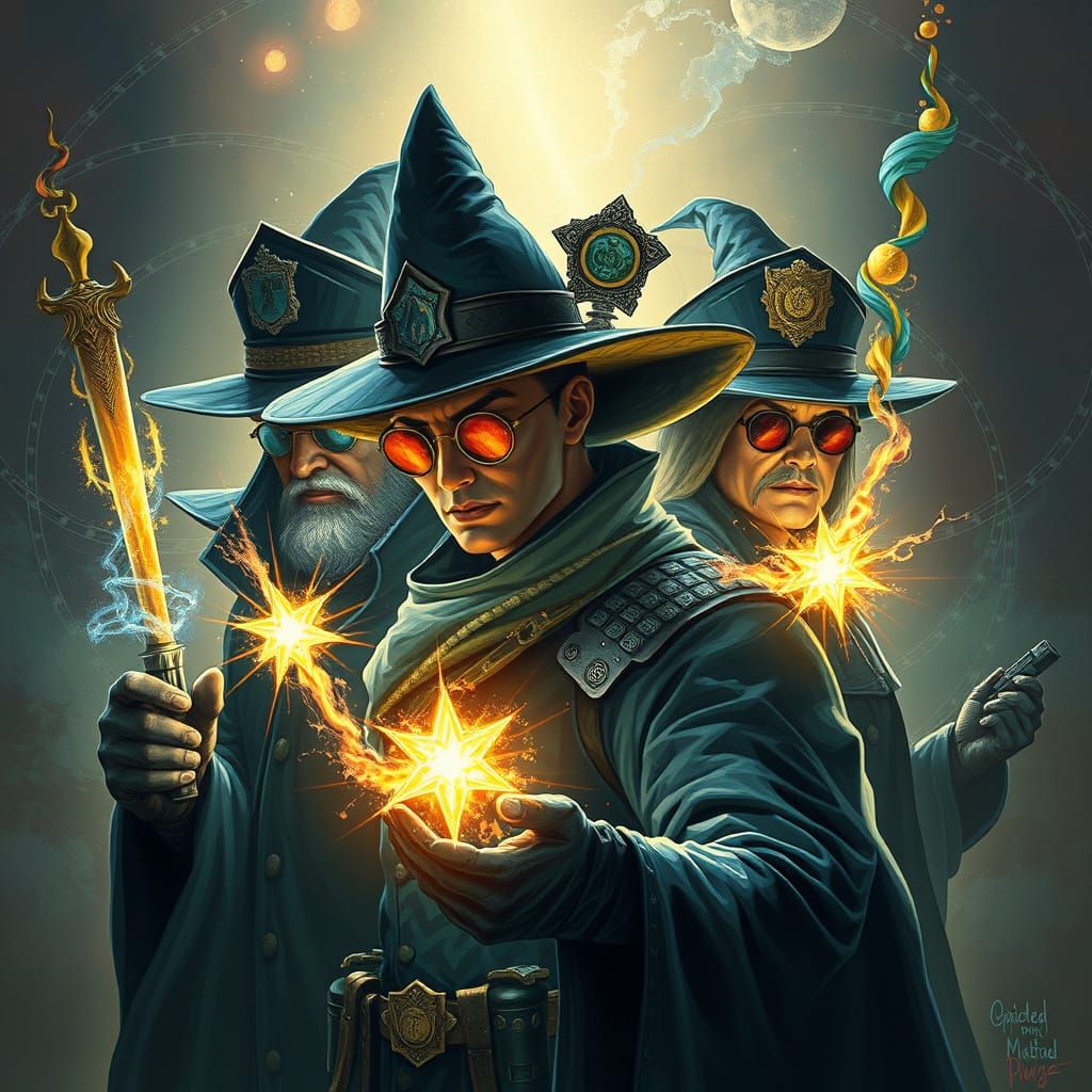 Wizard Cops: Magical Law Enforcement Concept Art