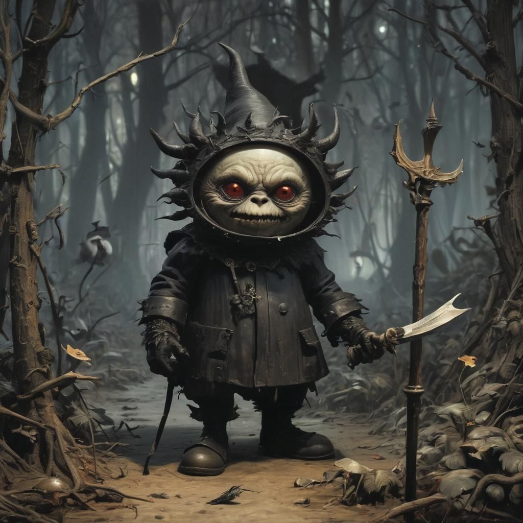 Grimdark Illustration in Surreal Style