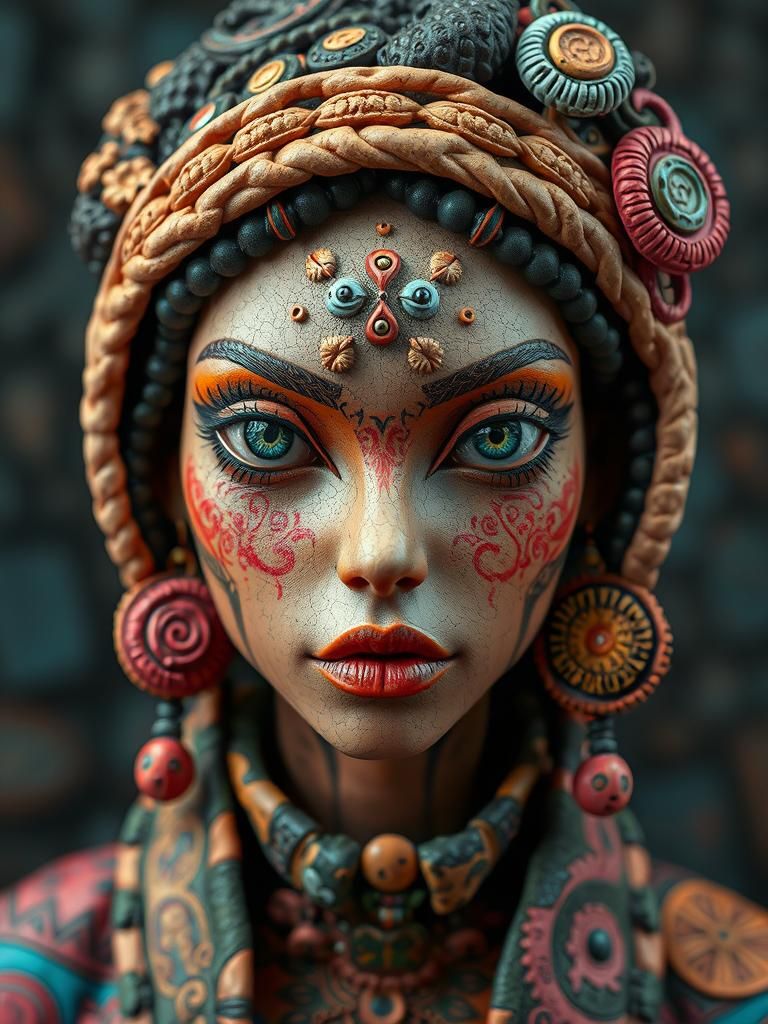 Ceramic Dadaism: Ultra Realistic Art Woman